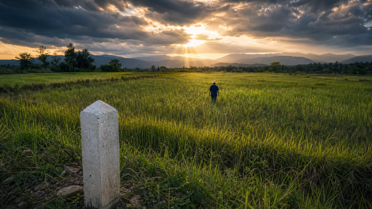 ลงพื้นที่ตรวจหลักหมุดและแนวเขตแปลงที่ดินจริงก่อนตัดสินใจซื้อ